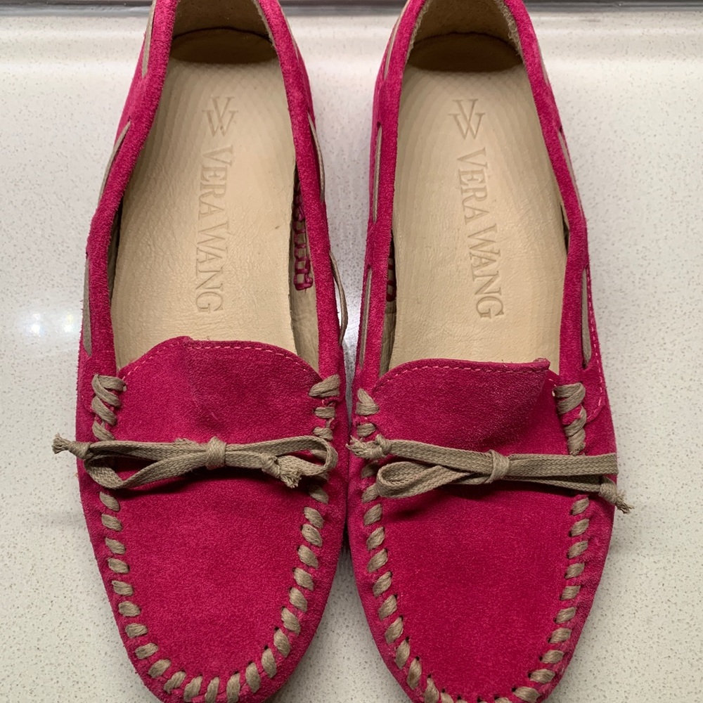 Never worn Vera Wang Pink Loafers